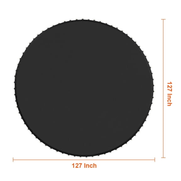 Replacement Trampoline Mat, Jumping Mat Fits 12ft Frame, Universal Jumping Mat for 12ft Round Trampoline, Reinforce UV-Resistant Mat with Spring Tool
