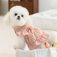 thumbnail image 2 of Cute Dog Dress Small Dog Clothes For Girls Female Puppy Outfits Pink Tulip Pet Summer Clothes for Holiday Birthday Party Costume,Pink L, 2 of 10