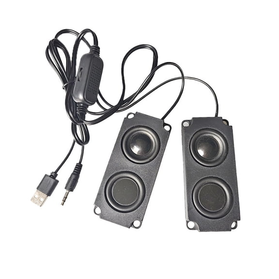 USB 3.5mm Computer Loudspeaker Portable Stereo Sound Surround Loudspeaker For Laptop Notebook Electronic