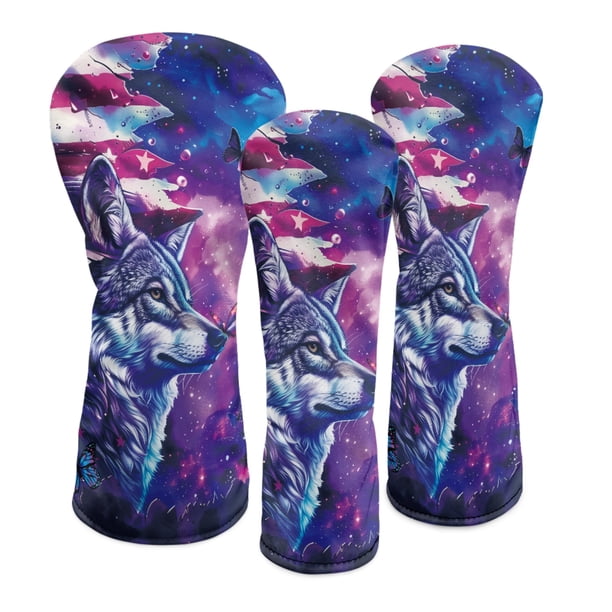 Yuyamidu Wolf Golf Club Head Covers for Driver, Fairway Woods