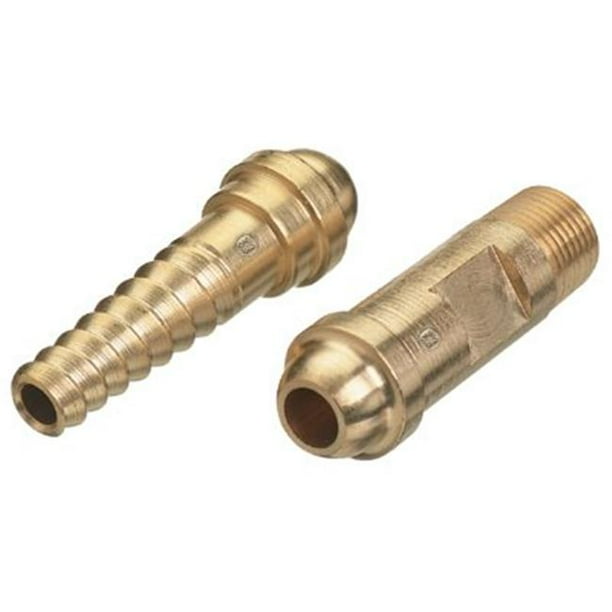Spiral & Npt Hose Nipples, 200 Psig, Brass, 1/8 in (Npt)