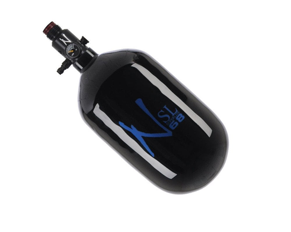 NINJA PAINTBALL SL2 CARBON FIBER AIR TANK 68/4500 BLACK / BLUE UL