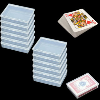 10Pcs Playing Card Box Trading Card Case Card Storage Organizer