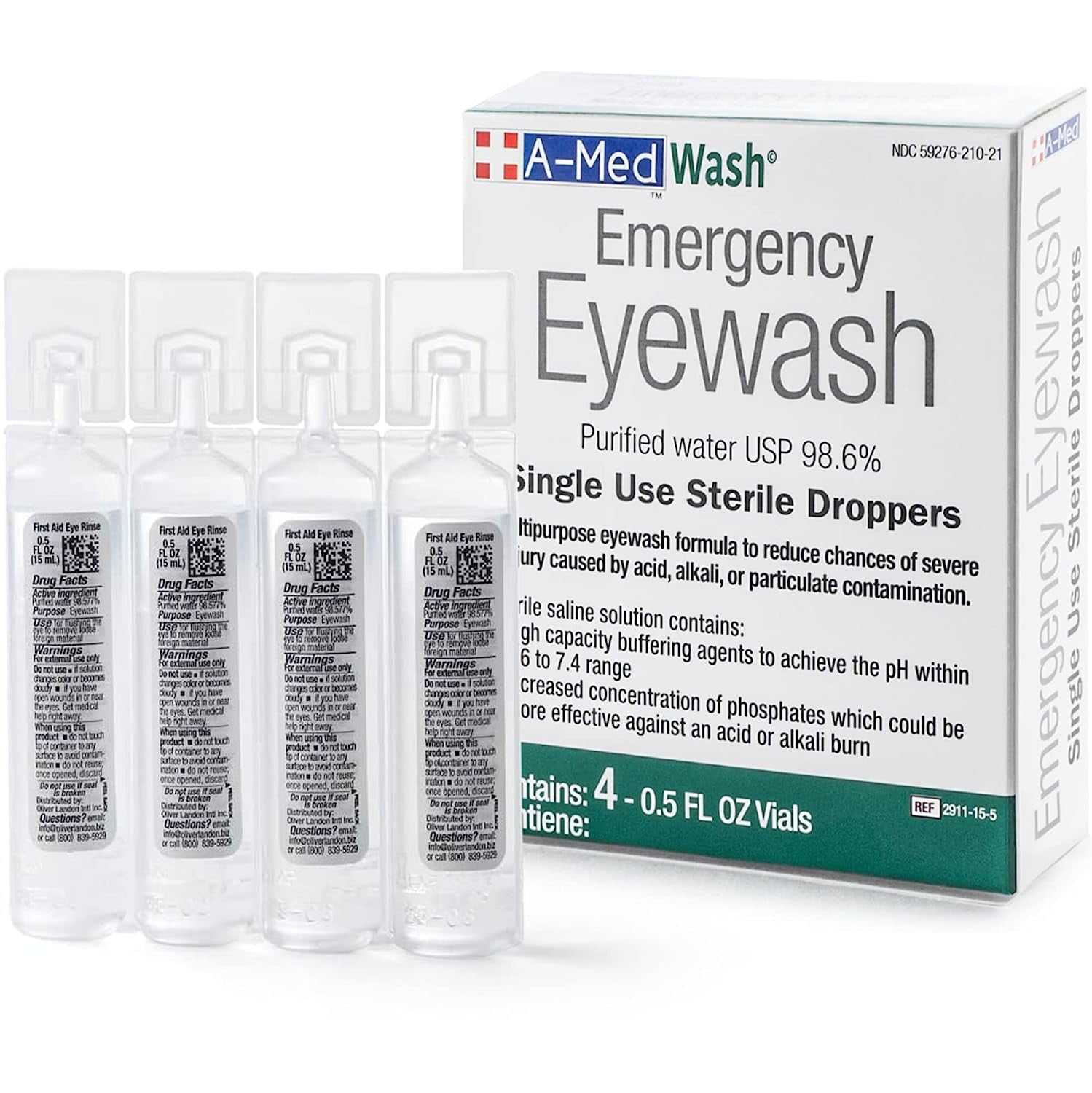 AMed First AID Eyewash Eye Cleansing Eyewash OSHA Approved Meets