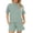 Green, variant on 2 Piece Athletic Outfit Sets for Women Crewneck Short Sleeve Casual Summer T Shirt and Shorts Suits Solid Color Gym Running Workout Set