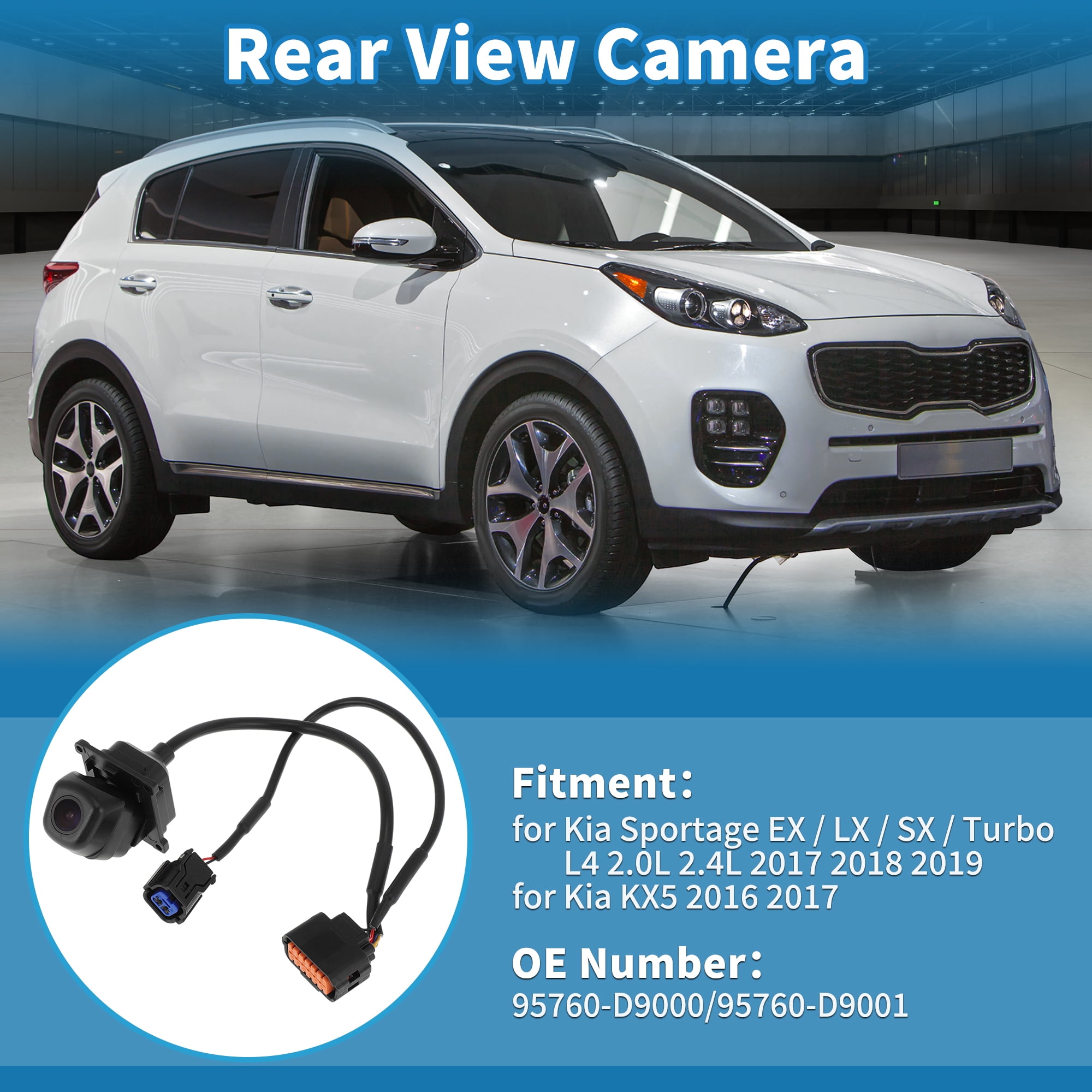 Unique Bargains Rear View Camera for Kia Sportage EX LX SX Turbo 2017 2018 2019