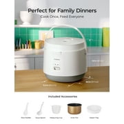 CUCKOO Basic Rice Cooker 10-Cup Uncooked / 20-Cup Cooked, Large Rice Maker and Warmer with Nonstick Inner Pot, Easy to Use with Auto Keep Warm, Includes Steam Tray, White (CR-1095)