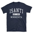 thumbnail image 1 of Isanti Minnesota Classic Established Men's Cotton T-Shirt, 1 of 1