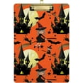 thumbnail image 1 of FMSHPON Halloween Haunted House Witch Clipboard Hardboard Wood Nursing Clip Board and Pull for Standard A4 Letter 13x9 inches, 1 of 7
