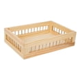 thumbnail image 3 of Cesta de almacenamiento de madera para cocina, organizador de juguetes, verduras y frutas. SG, 3 of 9