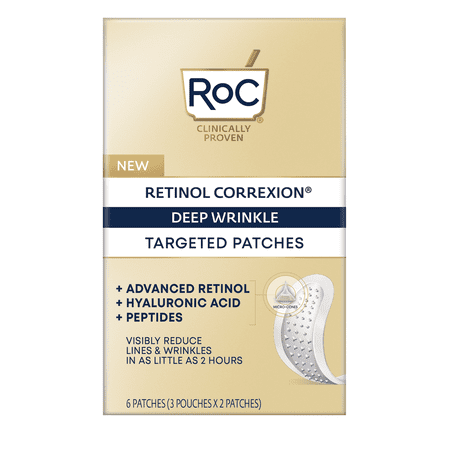 RoC Retinol Correxion Targeted Deep Facial Wrinkle Patches, 6 Ct