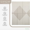 thumbnail image 3 of Evolur CozyCush Reversible Non-Toxic Baby Kids Playmat, Almond Buff, 3 of 13