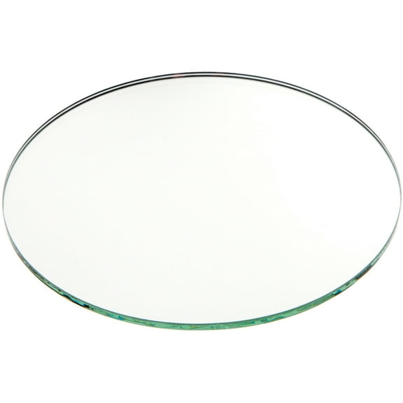 Plymor 5" Round, 3mm Thick Non-Beveled Glass Mirror Circle, Pack of 24