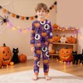 thumbnail image 2 of KPVEVIQ Girls Boys Halloween Pajamas Set Sleepwear Pumpkin Pjs Toddler Ghost Graphic Long Sleeve Jammies Kids Sleepwear,6-7 Y, 2 of 9