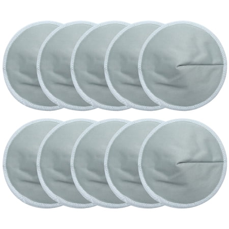 Xiao Hua Organic Bamboo Fiber Care Mat -10 Washable Pads - Reusable Breastfeeding Cotton Mat for Leak Prevention at Night