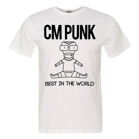 LICENSED Pro Wrestling Tees™ Adult Mens Unisex CM Punk Best In The World HQ Fashion (Best Pro Wrestling Sites)
