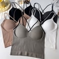thumbnail image 5 of Top corto con tirantes finos sin costuras para mujer, talla única, 5 of 5