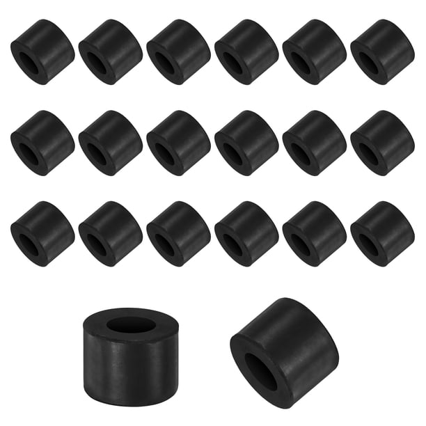 Uxcell Paquete de 20 espaciadores de goma 0.39" ID x 0.79" OD x 0.59" grueso almohadillas de vibración