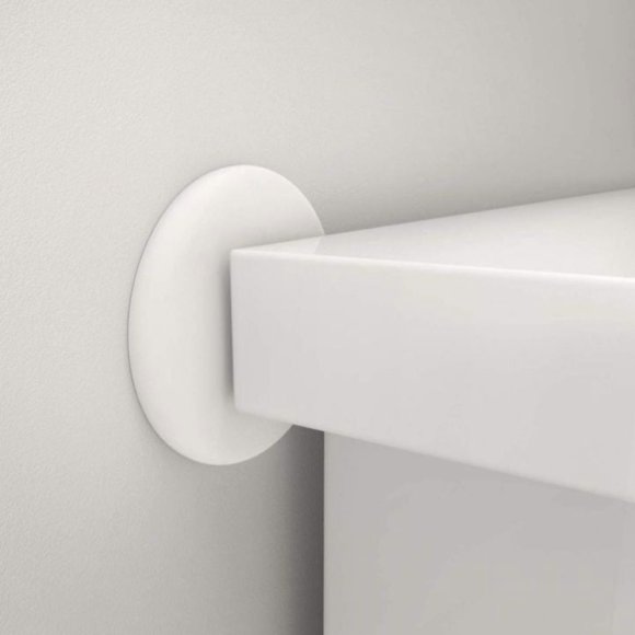 10 Uds. Parachoques de puerta redondos de silicona blanca, pegatinas de pared anticolisión for protección de manija de puerta