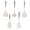 Gray, variant on Premium Silicone Kitchen Utensil Set, Non Stick Cooking Tools with Heat Resistant Handles, Dishwasher Safe 5 Piece Gadget Set for Everyday Home Cooking and Baking