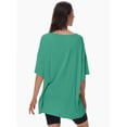 thumbnail image 3 of Women's Oversized T Shirts Summer Short Sleeve Loose Fit Casual Crewneck Plain Tops, 3 of 6