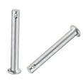 thumbnail image 4 of Pasadores de clevis de un solo agujero, 6mm x 45mm cabeza plana de acero con recubrimiento de zinc 10Pcs, 4 of 5