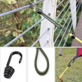 thumbnail image 3 of 20 tensores elásticos con ganchos para carpas, ganchos tensores para carpas de camping, correas tensoras de goma para lonas de camping, toldos, carpas, 15 cm, 3 of 5