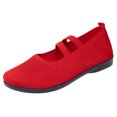 thumbnail image 2 of Willtoo Ballet Flats Shoes for Women Foldable Round Toe Orthopedic Shoes Knit Fabric, Arch Support, Massage Bumps Insoles, Rubber Soles, Elastic Band, Comfortable Dressy Casual, 2 of 5