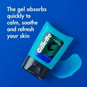 (2 pack) Gillette Aftershave Gel for Men, Sensitive Skin, Light Fragrance, 2.5 oz