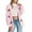 Pink, variant on Aocisk Solid Color Pumpkin Embroidery 3D Knit Cardigan Long Sleeve Open Front Sweater Outwear Cozy Fall Fashion Top Black S