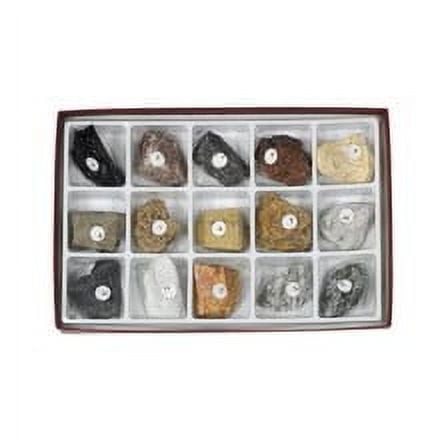 Rock Study Kit with 15 Numbered Specimens.