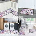 thumbnail image 5 of Purple Gothic Cat Crystal Pattern Kitchen Rugs Sets Of 2,Anti Fatigue Kitchen Mat Rugs Non Slip Washable,Decorative Kitchen Floor Mats for Kitchen,Sink,Laundry,17"X30"+17"X47", 5 of 7