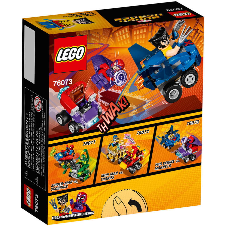 fiktiv Mængde penge Sæt ud LEGO Super Heroes Mighty Micros: Wolverine vs Magneto 76073 - Walmart.com
