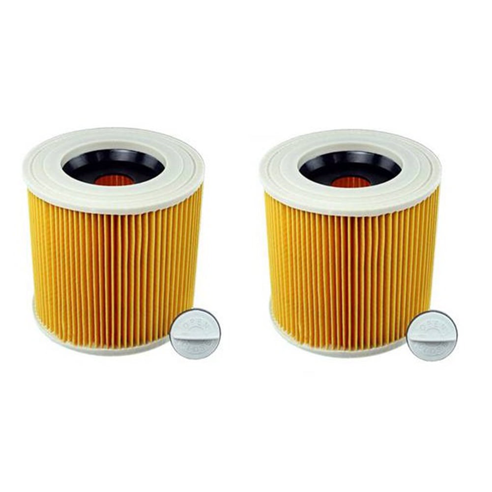 2 X Cartridge Filter For Karcher MV2 NT27/1 Wet & Dry Vacuum Cleaners 