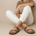 thumbnail image 2 of Cushionaire Luna Cork Footbed Sandals for Women – Comfortable Slip-On Women's Shoes with Genuine Suede Footbed & Arch Support | Slides for Women, 2 of 20