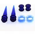 thumbnail image 2 of Tunnel Set 1.6-10mm Dehnset Acryl Dehnstab Taper Dehnungstäbe Silikon Ohr Tunnels 3mm 4mm 5mm 6mm 8mm 10mm 12mm Plugs 50 Stück Schwarz Blau Türkis Weiß Klar Expander Damen Herren, 2 of 4