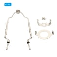 thumbnail image 3 of Uxcell 8 9 10 11 Inch Lamp Harp Kit with Finial, Adjustable Lamp Shade Bracket Holder with Light Base for Lamp, Silver, 3 of 6