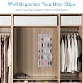 thumbnail image 6 of Hanging Hair Clips Organizer Holder, Hair Claw Hair Clip Storage Organizer for Girls Ladies, Hair Ornaments & Accessory Display Organizing Holder for Closet Wall Dressing Room, 6 of 6