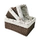 thumbnail image 1 of 3x cesta tejida para estante, cesta para servir, cestas de almacenamiento tejidas a mano, cesta de despensa tejida, contenedor para Patio, verduras, , negro, 1 of 8