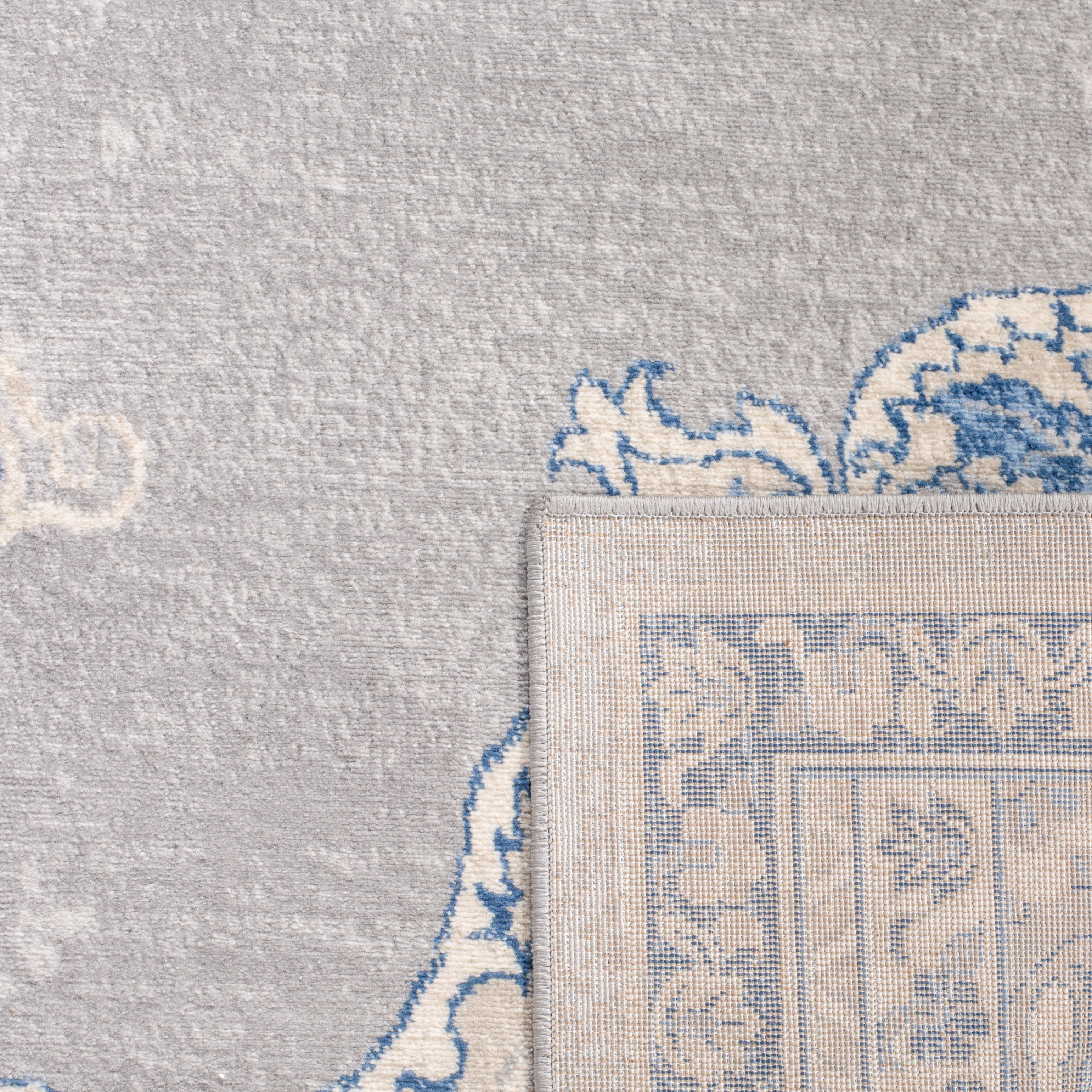 SAFAVIEH Brentwood Cahal Oriental Area Rug, Light Gray/Blue, 9' x 12'