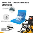 thumbnail image 5 of Wheelchairs for Adults Transport Wheelchair Only 20 Lbs with 4 Shock-Absorbing Pumps Portable Ultra Light Elderly Wheelchair Equipped Removable Flip Armrests Locking Handbrake Support 220 Lbs, 5 of 8