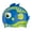 Blue, variant on FINIS Animal Heads - Fun Swim Cap for Kids Ages 3 and Up - 100% Silicone Swim Cap with a Rippled Edge for a Comfortable, Watertight Fit - High-Quality Swimming Pool Accessories - Parrot Fish Blue