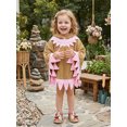 thumbnail image 5 of RUINIXCW Kids Hooded Cloak Cape Button Front Owl Poncho with Tassel Hem, 5 of 8