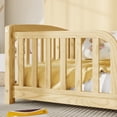 thumbnail image 4 of Alvantor Twin Size Floor Bed with Entrance and Guardrails – Low Montessori Wood Bed Frame for Toddlers, Natural, 4 of 6