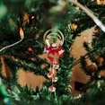 thumbnail image 3 of Campana navideña, campana navideña, adorno navideño de tres anillos, colgante colgante para árbol de Navidad, parte superior de la línea, 3 of 8