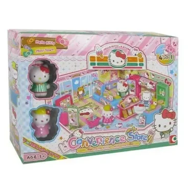 Sanrio Hello Kitty Convenience Store Play House Stackable Street View Splicing Toys