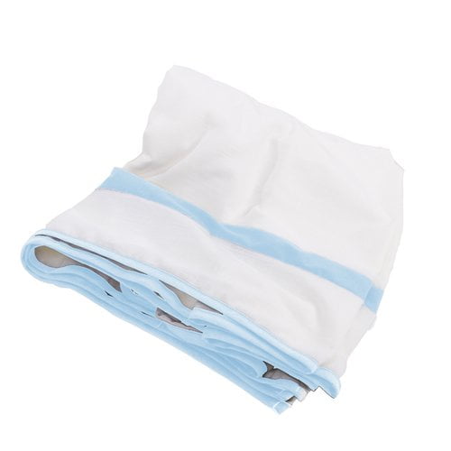 Aqua BabyDoll Bedding Modern Hotel Style Crib Dust Ruffle
