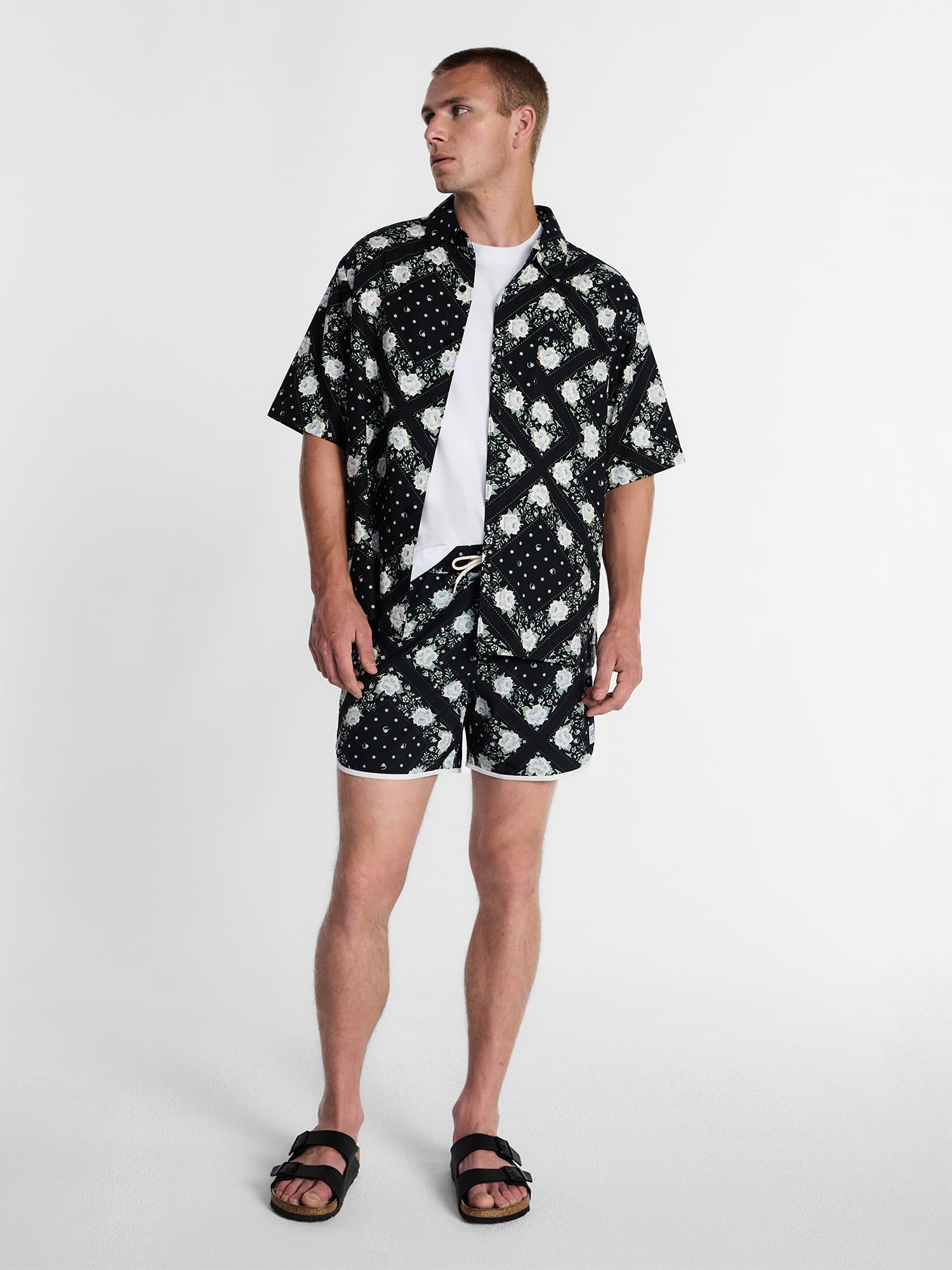 Kacey Lee Men's Swim Shorts, 5" Inseam, Sizes S-2XL