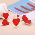 thumbnail image 4 of 48 pcs Red Heart Wooden Mini Clothespins(48 Pieces) Small Clothes Pins- Clothespins for Crafts Photos Wooden Paper Picture Clips Decorative Little Clothes Pins for Hanging Pictures (48, Red Heart), 4 of 8