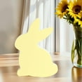 thumbnail image 4 of kowaku Easter Bunny Decorations Bunny Table Decor Party Rabbit Figurine Rabbit Sculpture for Indoor Housewarming Cabinet Office Desk Light Yellow, 4 of 9